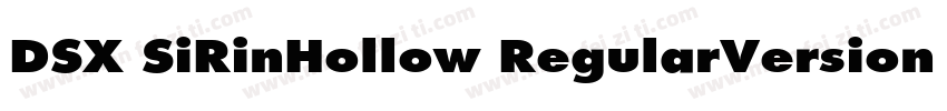 DSX SiRinHollow RegularVersion 100字体转换